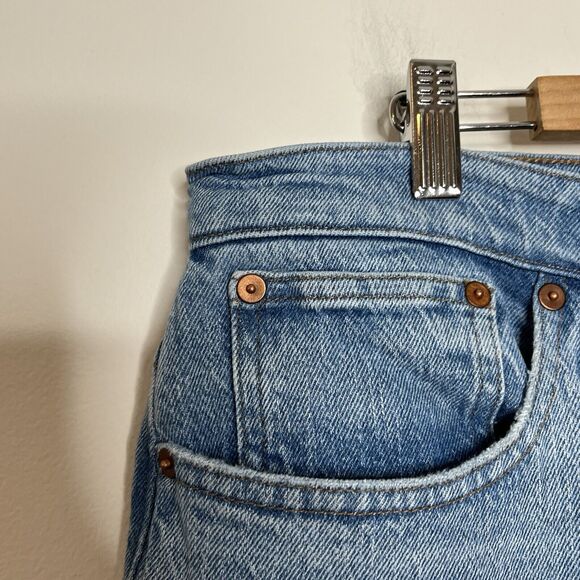 Madewell Perfect Vintage Flare Jeans Womens 32 Light Wash Stretch High Rise - Picture 3 of 7